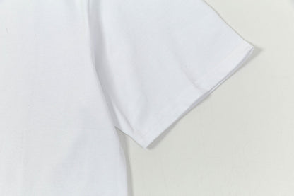 250404 New high-quality collar embroidered T-shirt