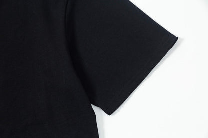250404 New high-quality collar embroidered T-shirt