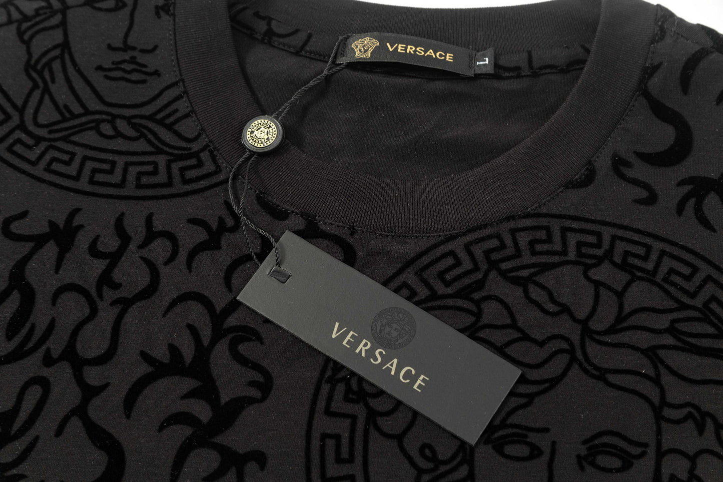 250404 New high-quality summer jacquard full-print T-shirt