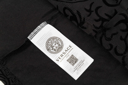 250404 New high-quality summer jacquard full-print T-shirt
