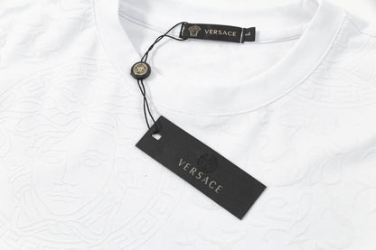 250404 New high-quality summer jacquard full-print T-shirt
