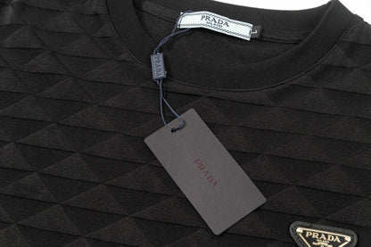 250404 New high-quality summer jacquard full-print T-shirt