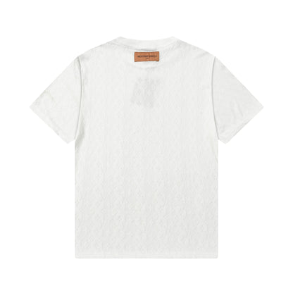 250404 New high-quality summer full-print T-shirt with dark patterns