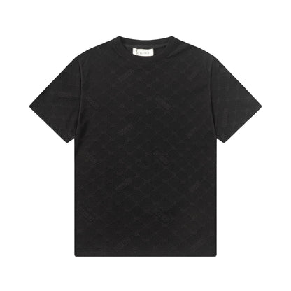 250404 New high-quality summer full-print T-shirt with dark patterns