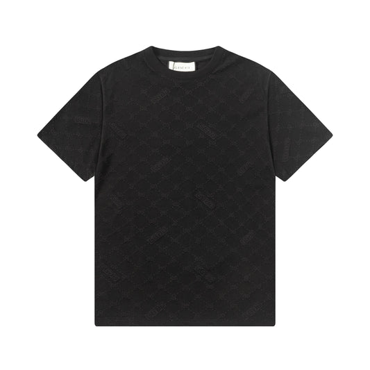 250404 New high-quality summer full-print T-shirt with dark patterns