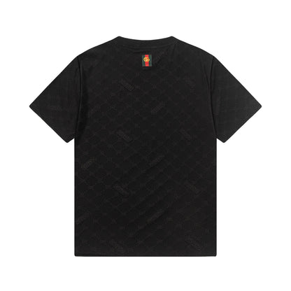 250404 New high-quality summer full-print T-shirt with dark patterns