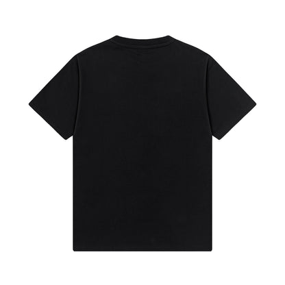 250408 New high-quality metal triangular label casual T-shirt