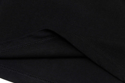 250408 New high-quality metal triangular label casual T-shirt