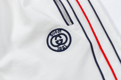 250408 New high-quality embroidered striped casual T-shirt