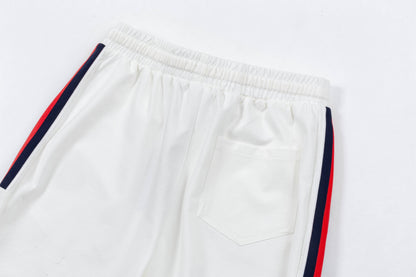 250408 New high-quality embroidered webbing casual T-shirt