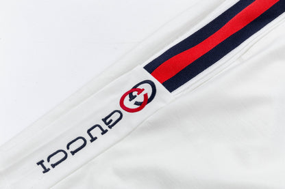 250408 New high-quality embroidered webbing casual T-shirt