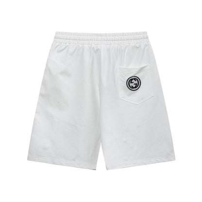 250408 New high-quality partially full-printed knitted shorts