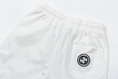 250408 New high-quality partially full-printed knitted shorts
