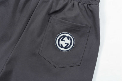 250408 New high-quality partially full-printed knitted shorts