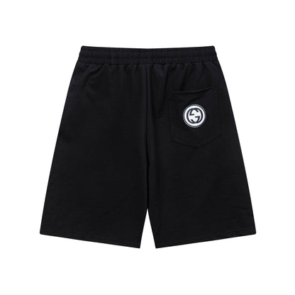 250408 New high-quality partially full-printed knitted shorts