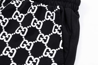 250408 New high-quality partially full-printed knitted shorts