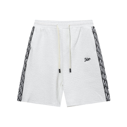 250408 New high-quality jacquard fabric dark weave strap knitted shorts
