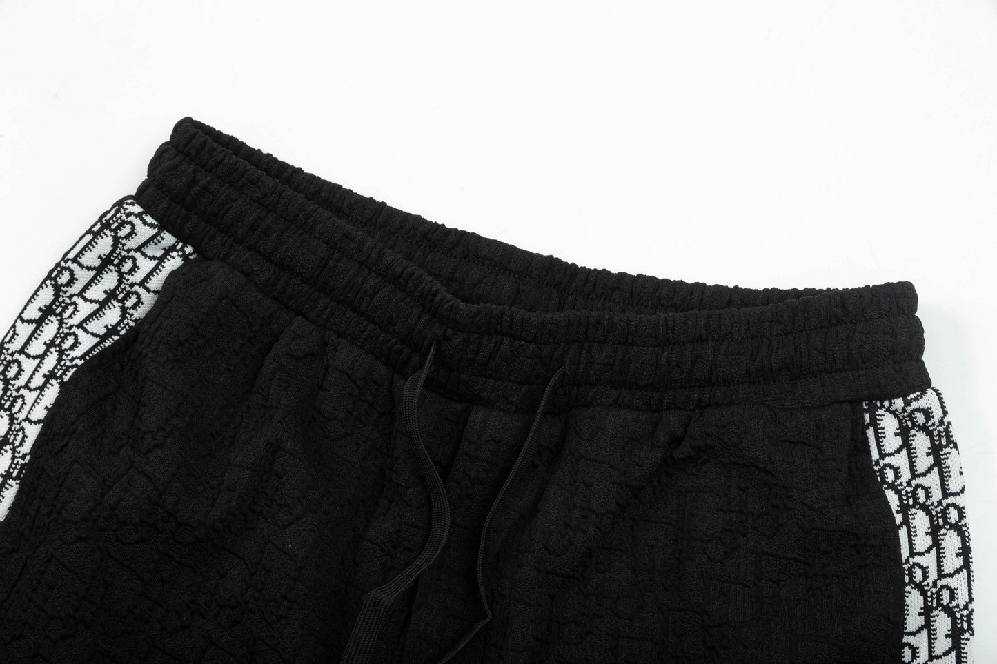 250408 New high-quality jacquard fabric dark weave strap knitted shorts