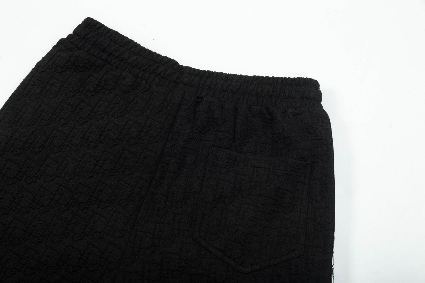 250408 New high-quality jacquard fabric dark weave strap knitted shorts