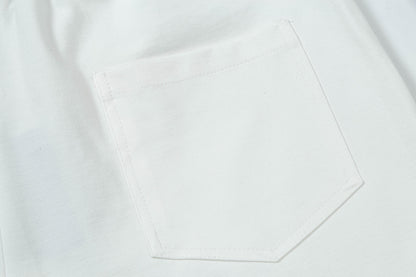 250408 New high-quality pocket jacquard printed knitted shorts