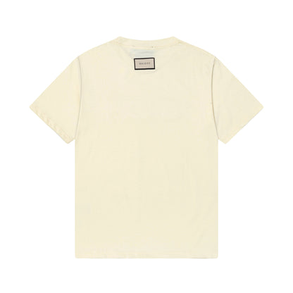 250408 New high-quality 3D embossed letter embossed T-shirt