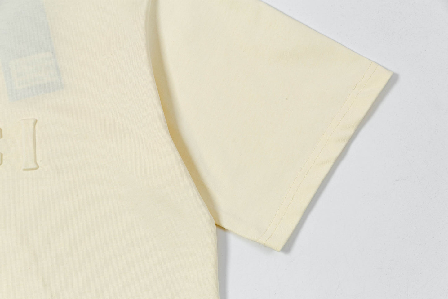 250408 New high-quality 3D embossed letter embossed T-shirt