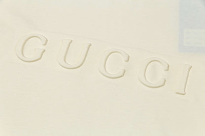 250408 New high-quality 3D embossed letter embossed T-shirt