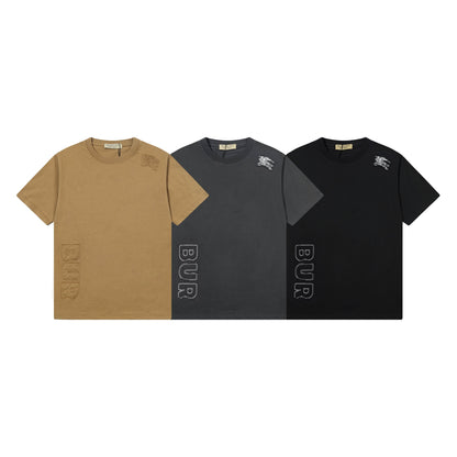 250408 New high-quality applied-embroidered T-shirt