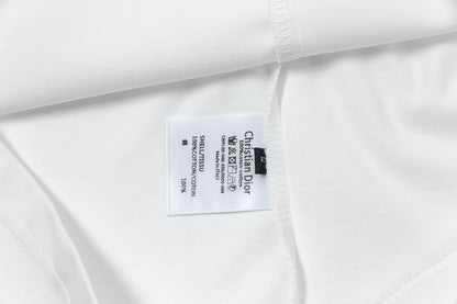 250408 New high-quality custom threaded printed T-shirts