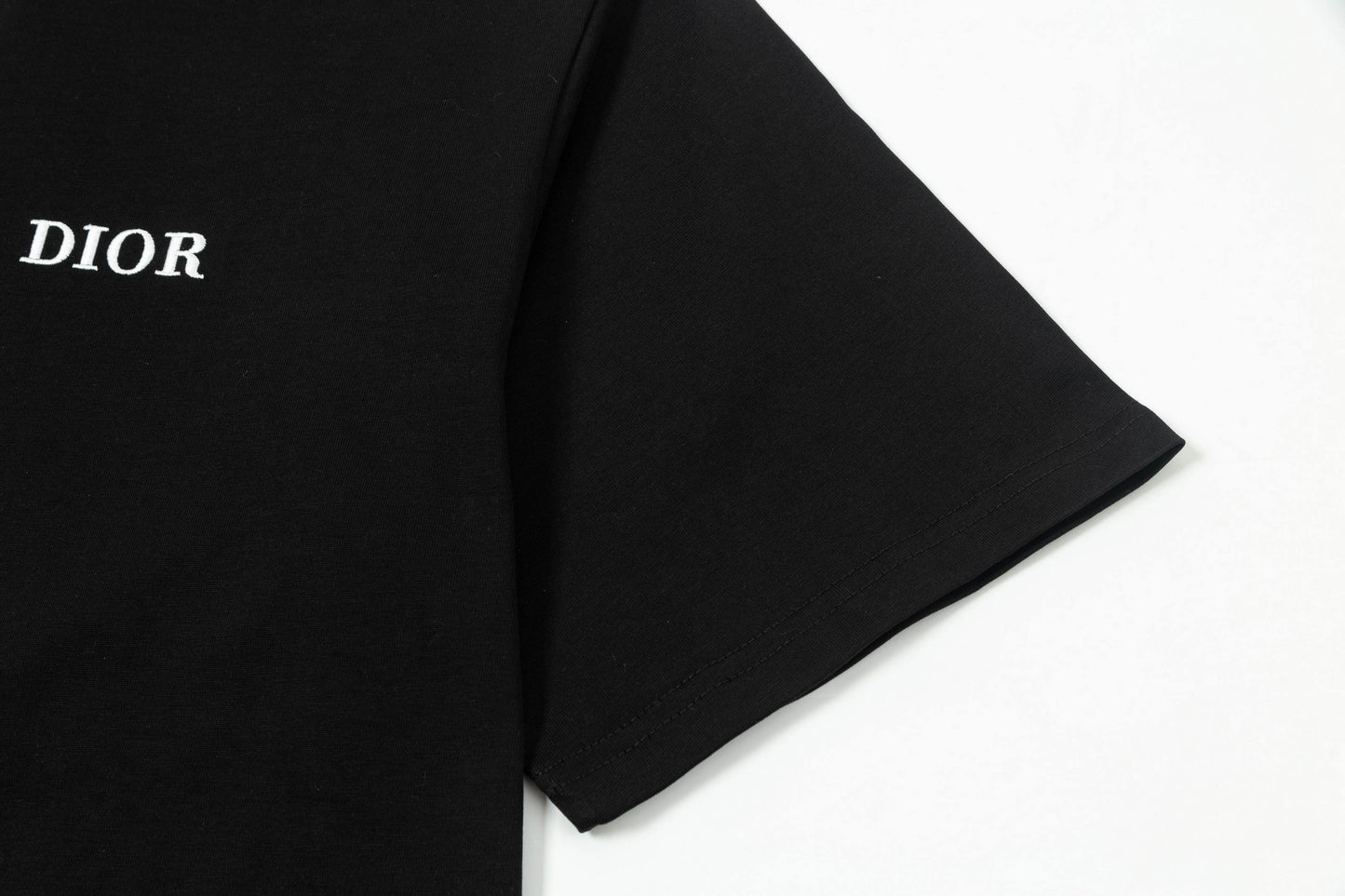 250408 New high-quality custom threaded printed T-shirts