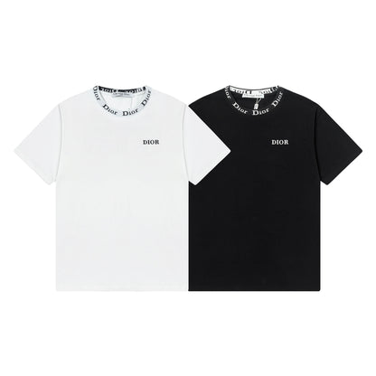 250408 New high-quality custom threaded printed T-shirts