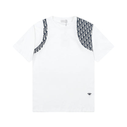 250408 New high-quality patchwork printed T-shirts