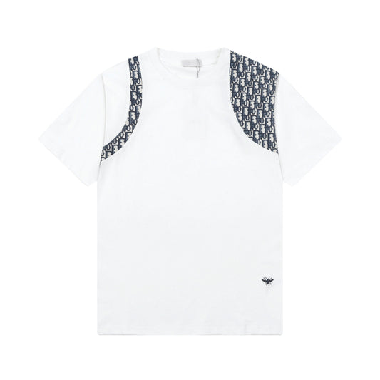 250408 New high-quality patchwork printed T-shirts