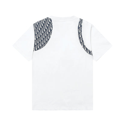 250408 New high-quality patchwork printed T-shirts