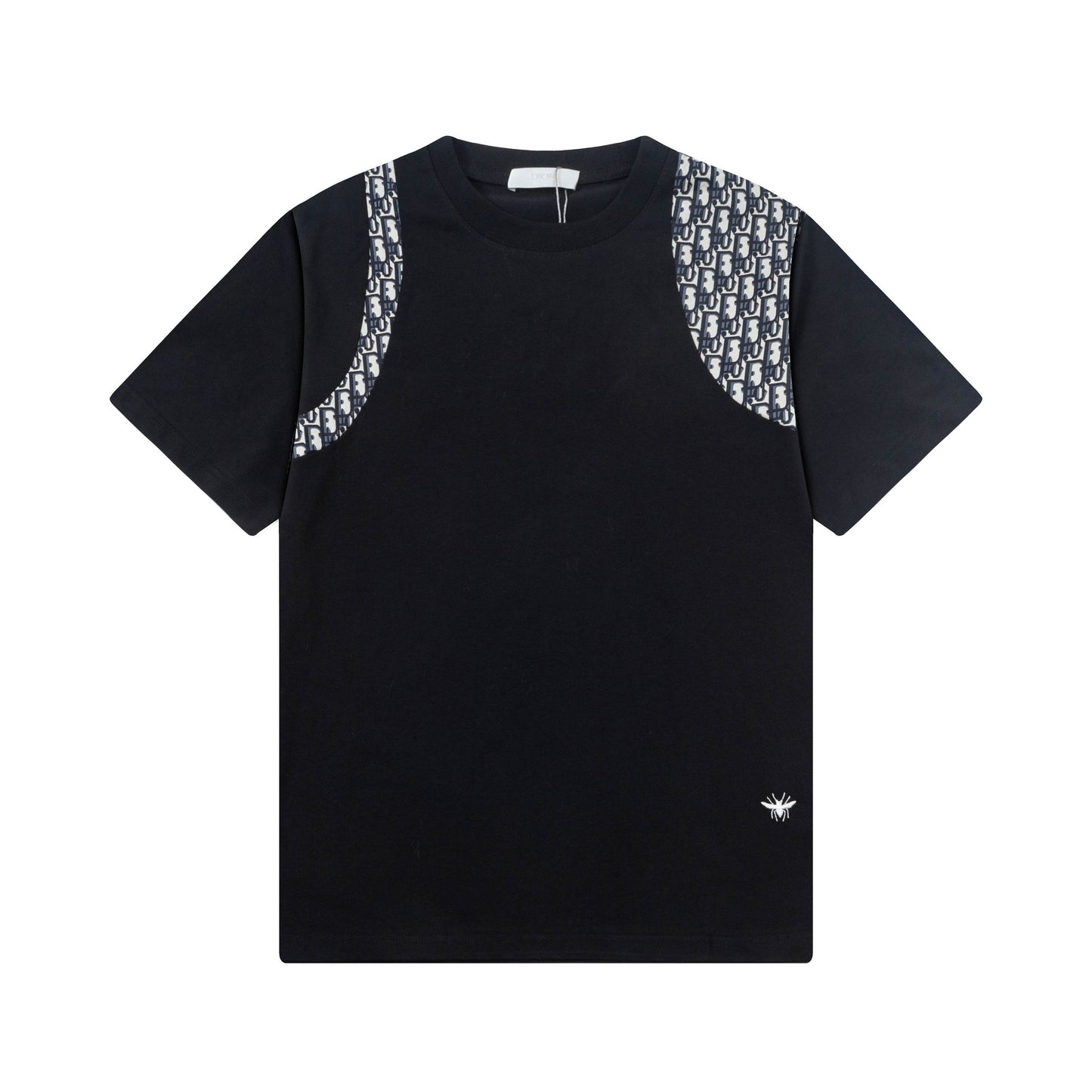 250408 New high-quality patchwork printed T-shirts