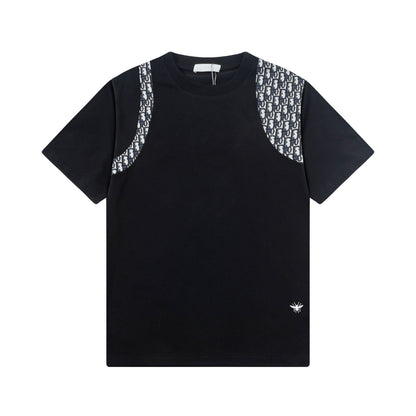 250408 New high-quality patchwork printed T-shirts