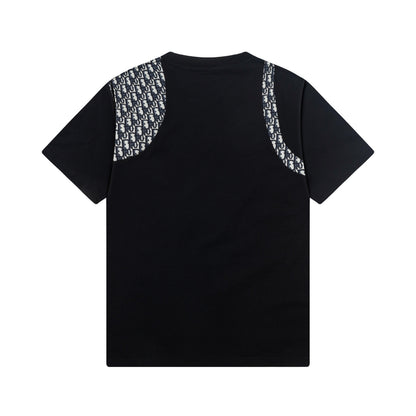 250408 New high-quality patchwork printed T-shirts
