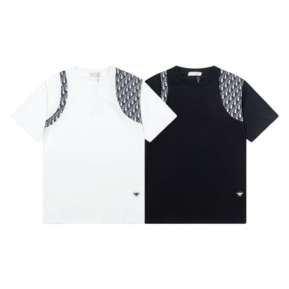 250408 New high-quality patchwork printed T-shirts