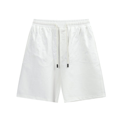 250408 New high-quality patchwork embroidered knitted shorts