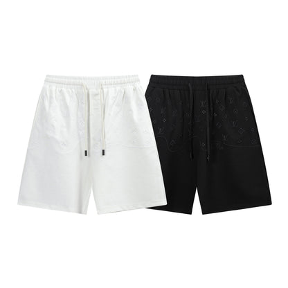 250408 New high-quality patchwork embroidered knitted shorts