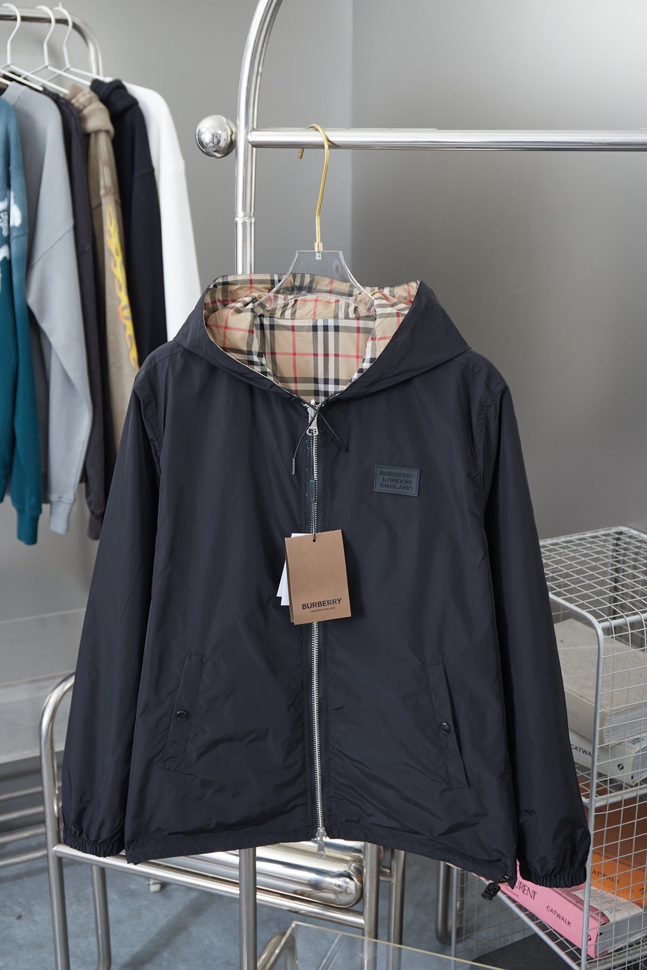 250408 New high-quality double-sided checkered jacket