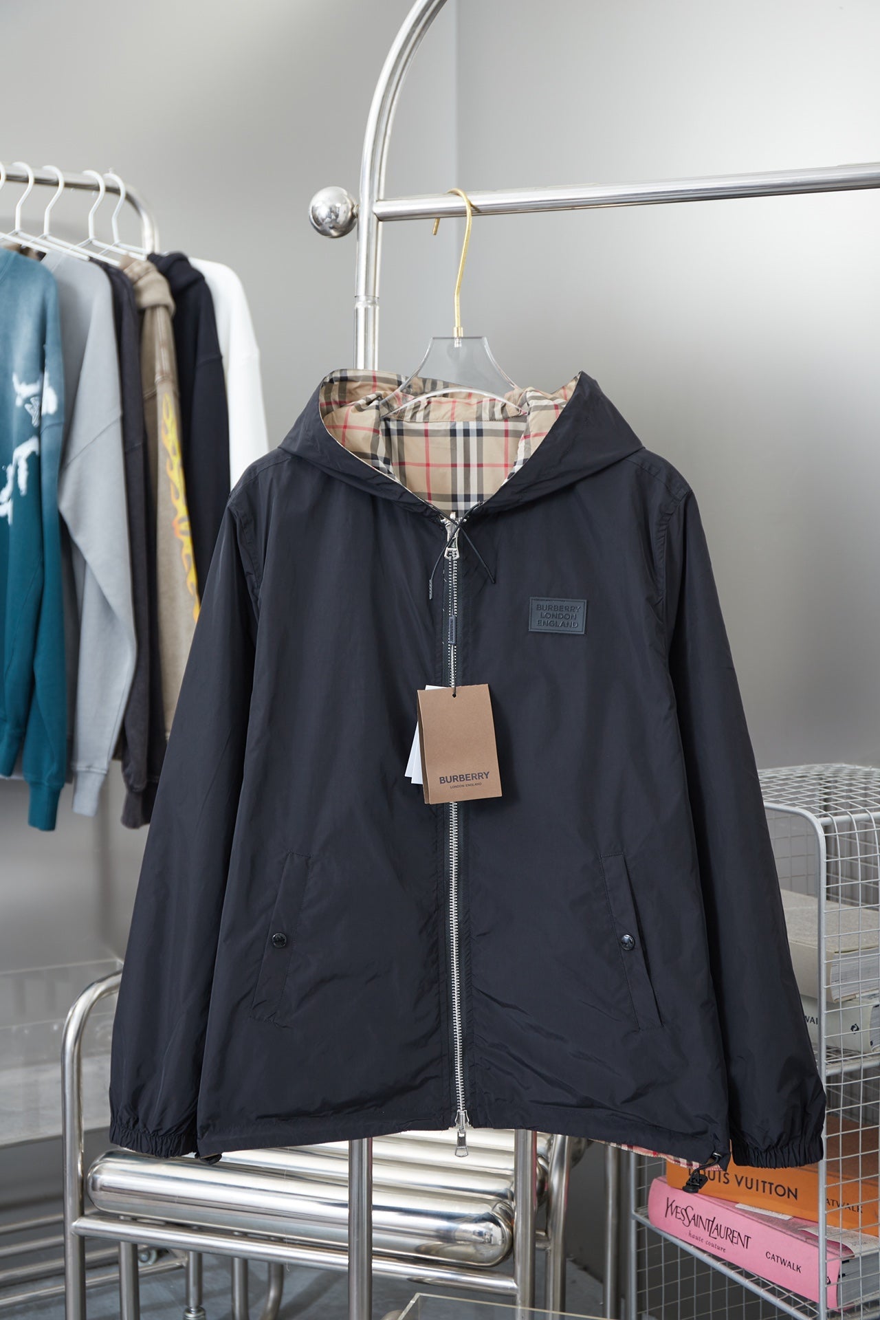 250408 New high-quality double-sided checkered jacket