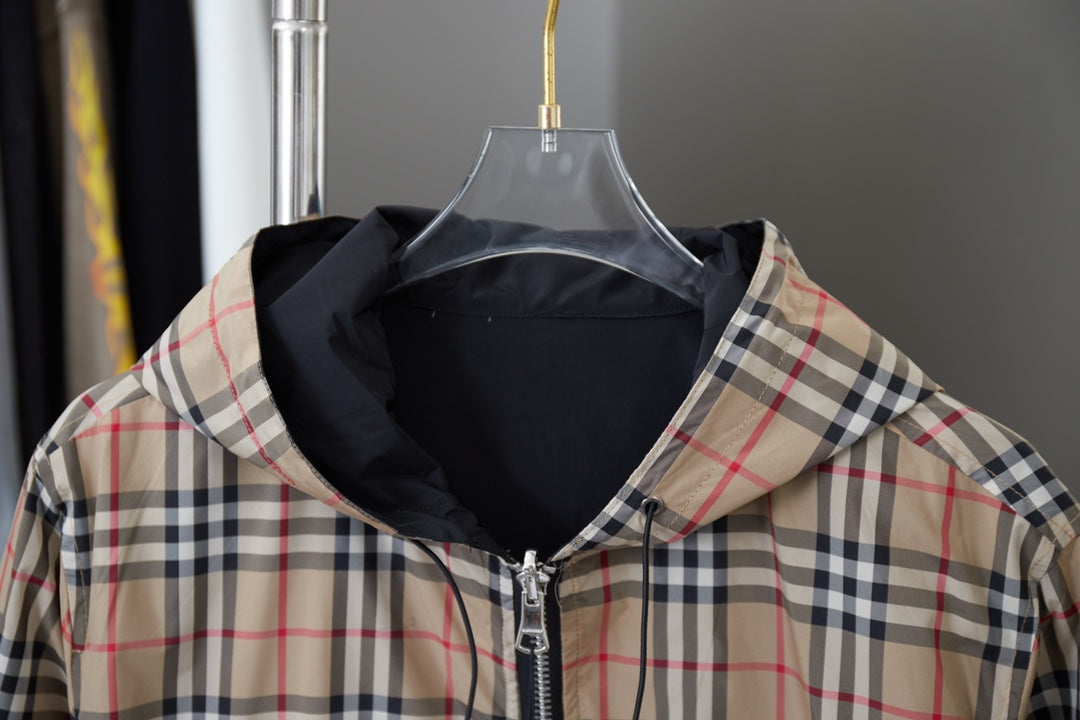 250408 New high-quality double-sided checkered jacket
