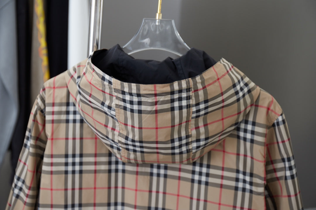 250408 New high-quality double-sided checkered jacket