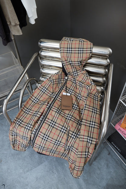 250408 New high-quality double-sided checkered jacket