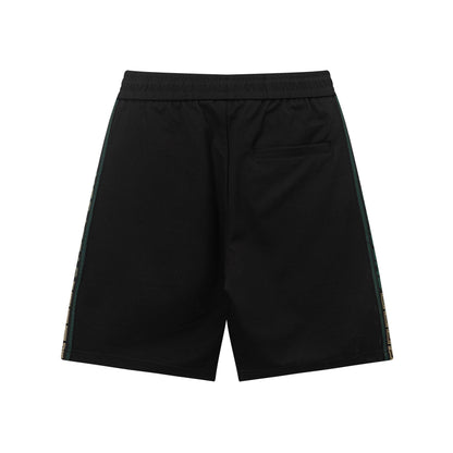 250408 New high-quality webbing patchwork embroidered shorts