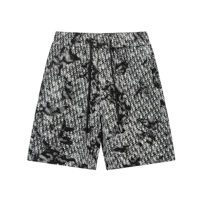 250408 New high-quality heavy jacquard fabric knitted shorts