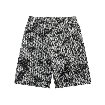 250408 New high-quality heavy jacquard fabric knitted shorts