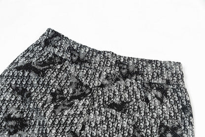 250408 New high-quality heavy jacquard fabric knitted shorts