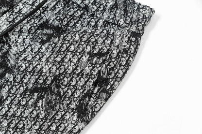 250408 New high-quality heavy jacquard fabric knitted shorts